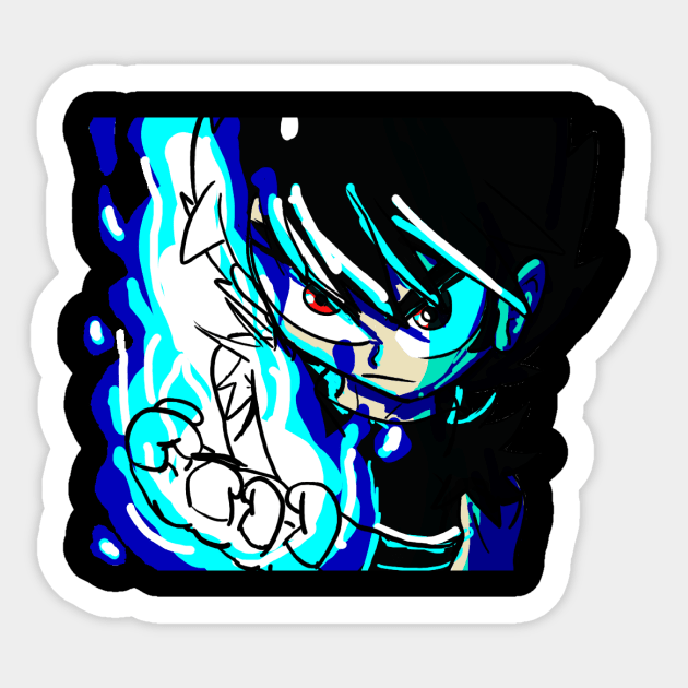 Asura stare Sticker by sonic7ischaos